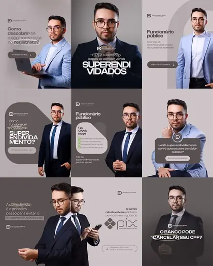 Artes para redes sociais de consultoria