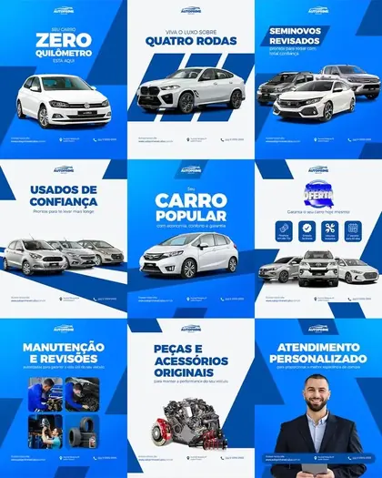 Artes para redes sociais de concessionária
