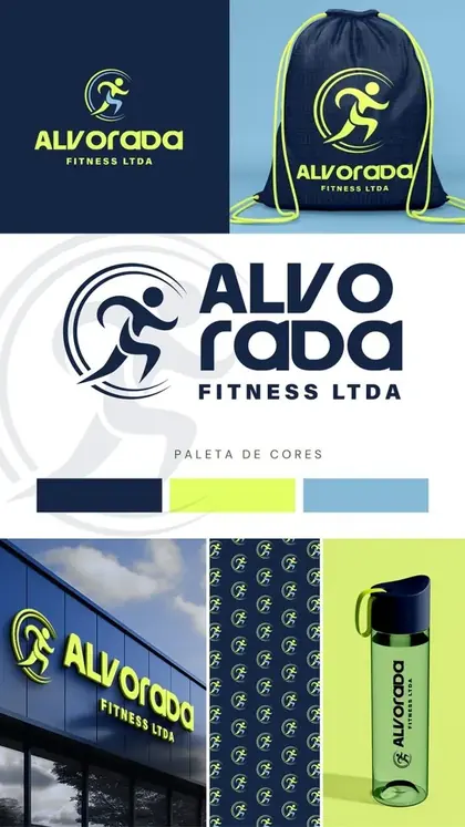 Identidade visual da Alvorada Fitness